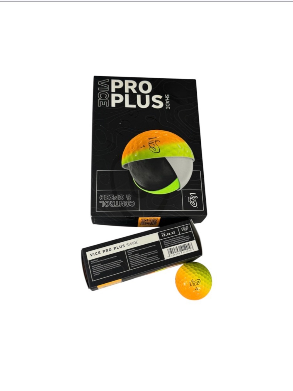 Vice Golf Pro Shade Yellow Orange Golf Balls Set of 12